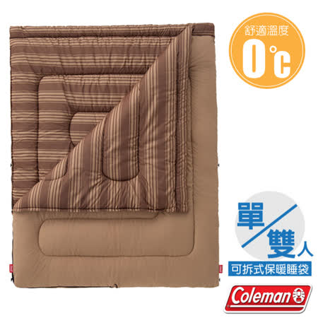 【美國 Coleman】輕量保暖冒險家紓壓睡袋(150×190cm.舒適溫度0℃以上).信封型睡袋/CM-38772✿30E010